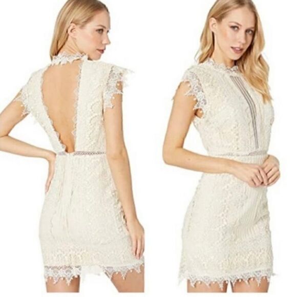 NWT Free People Honey Mini Dress Ecru 4 - Picture 1 of 7